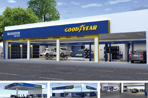 Lojas Goodyear ganham novo visual no Brasil  