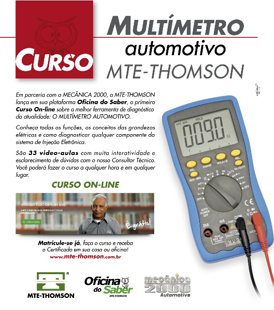MTE- Thomson promove curso de multímetro pela internet