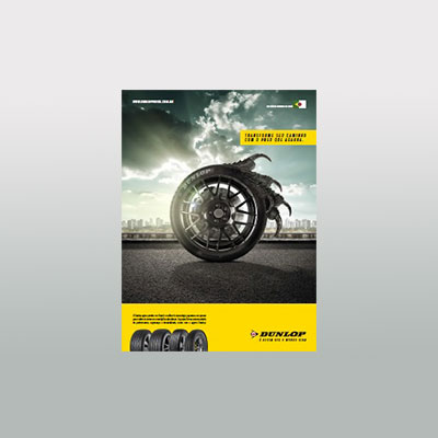 Dunlop lança campanha reforçando aderência dos pneus
