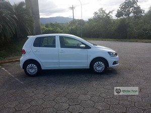 Já a versão Bluemotion vem com motor de três cilindros