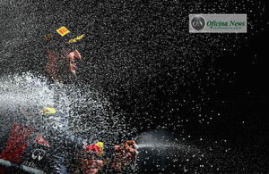 O sorridente Daniel Ricciardo, vencedor em 2014 (foto Red Bull/Getty Images)