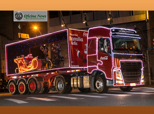 Caravana de Natal da Coca-Cola estará em São Paulo no domingo