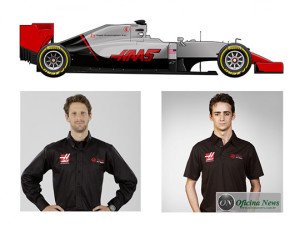 O Haas VF 16-Ferrri de Romain Grosjean e Sérgio Pérez (F-1.Com)