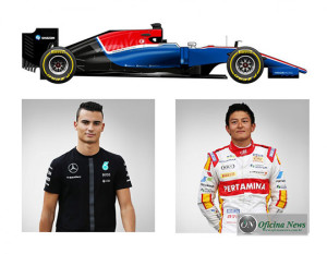 O Manor MRT05-Mercedes de Pascal Wehrelin e Rio Haryanto (F-1.Com)