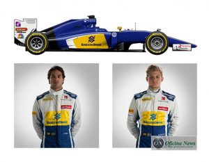 Sauber C35-Ferrari de Felipe Nasr e Marcus Ericsson (F-1.Com)