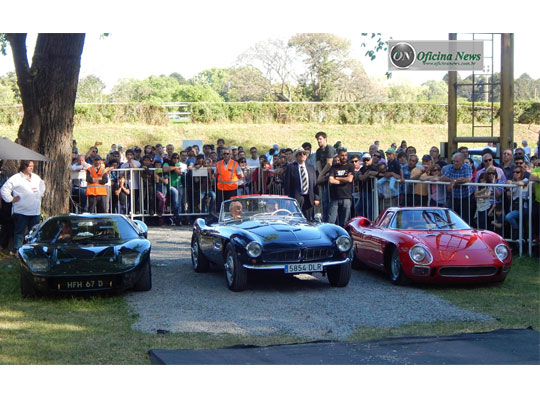 Trio vencedor Autoclasica 2016: Ford GT 40 (e) BMW 507 e Ferrari 250 Le Mans 1966