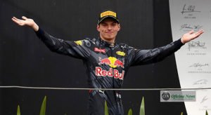 Verstappen, ao contrário do México, um pódio para ninguém botar defeito (Foto Red Bull/Getty Images)