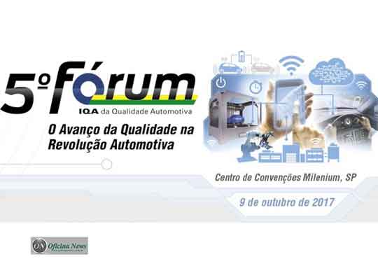 avanço da qualidade é tema do 5º Fórum do IQA dia 9 de outubro.