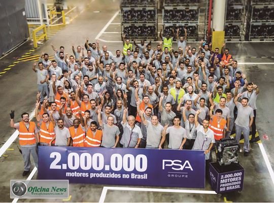 Groupe PSA chega a marca de 2 milhões de motores produzidos