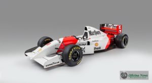O McLaren MP4/8A-Ford da sexta vitória de Senna em Mônaco foi vendido por R$ 4,2 milhões (Bonham's)