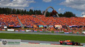 Verstappen e os laranjas: compatriotas de Van Gogh fizeram festa na casa do Red Bull (RBCP/Getty Images)