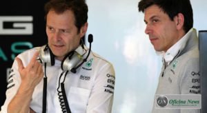 Aldo Costa (E) e Toto Wolff, dupla ítalo-austríaca da Mercedes será desfeita em 2019 (Mercedes)