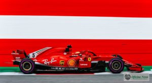 Terceiro lugar de Vettel recolocou o alemão na liderança do campeonato (Ferrari)