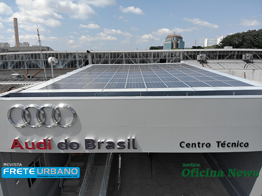 Audi instala painéis solares em seu Centro Técnico
