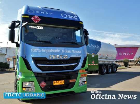 Iveco exporta primeiro caminhão movido a GNV para o Chile