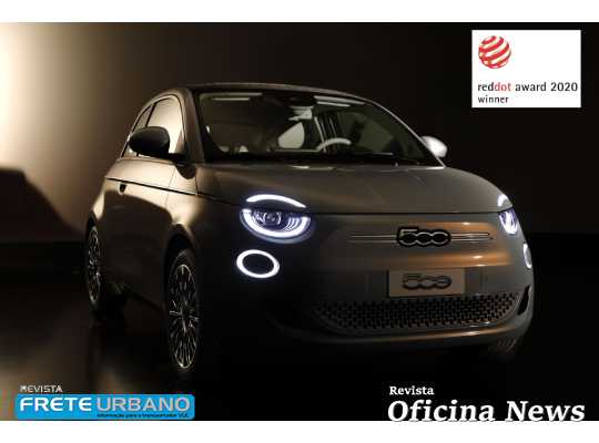 Novo Fiat 500 elétrico conquista prêmio de design na Europa