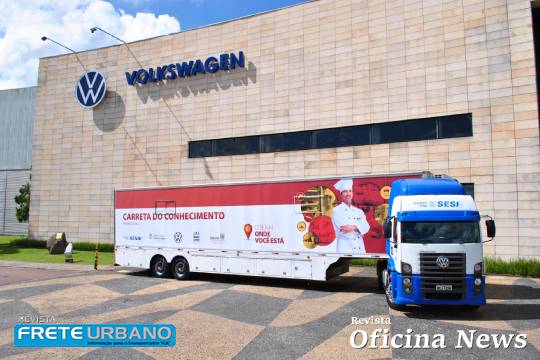 Carretas do Conhecimento da Volkswagen oferecem cursos gratuitos