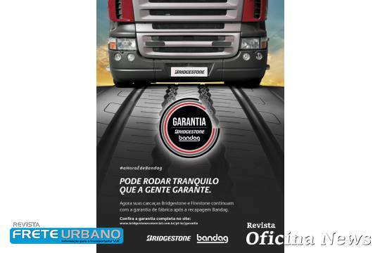 Bridgestone oferece ampliação da garantia para seus pneus comerciais