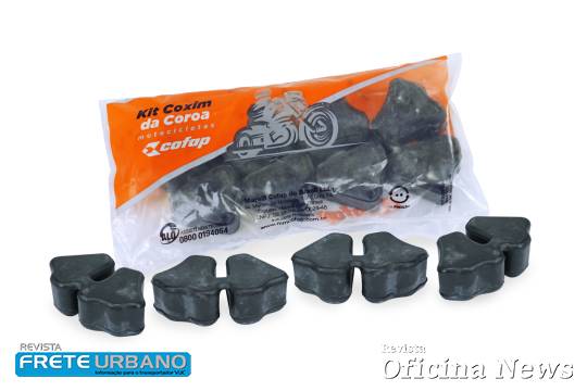 Cofap coloca na reposição linha de kit de coxim da coroa para motos