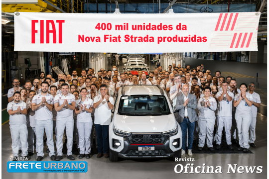 Nova Fiat Strada alcança recorde de 400 mil unidades produzidas