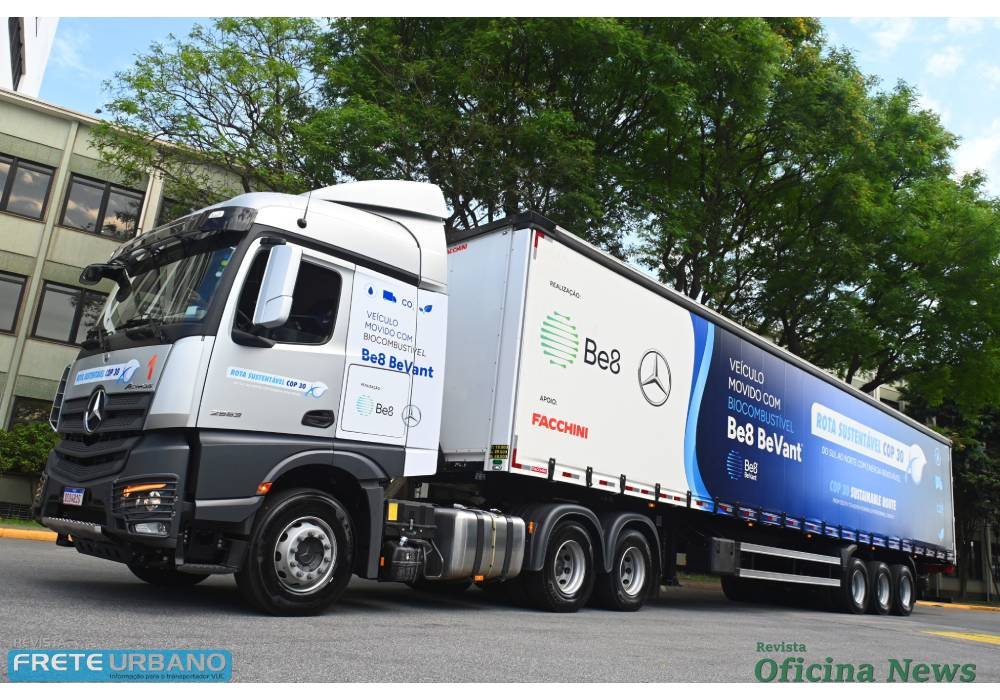 Mercedes-Benz testa biocombustível 100% em motores Euro 6