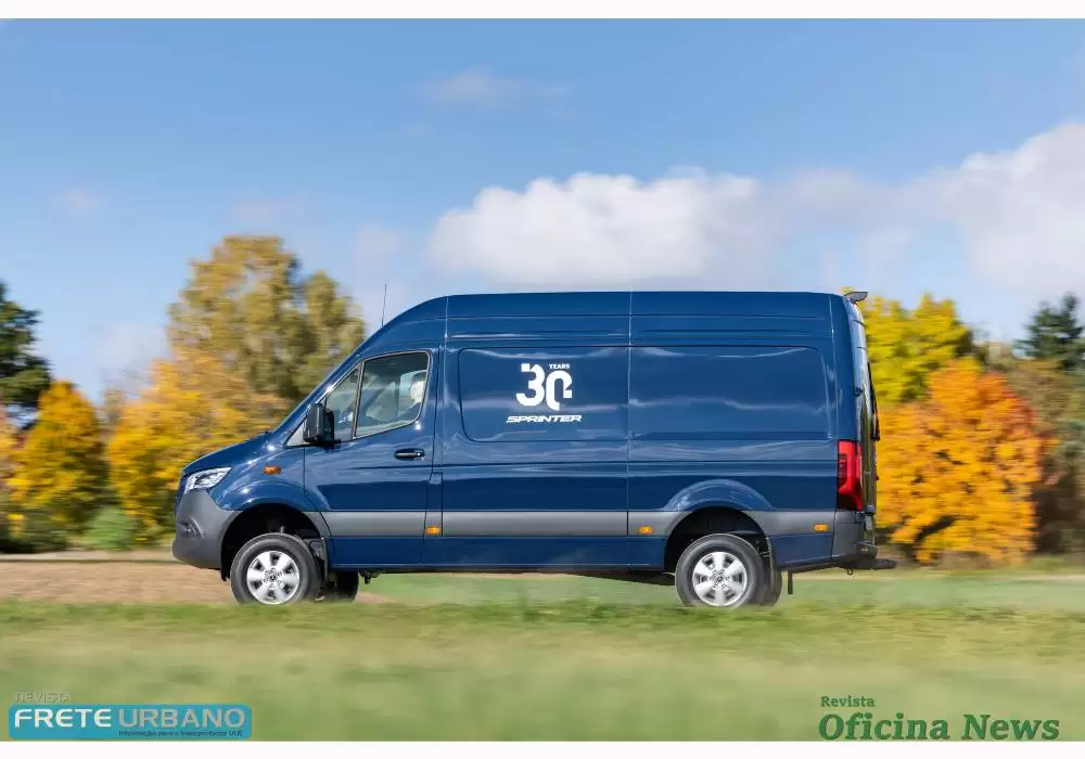 Mercedes-Benz Sprinter nova geração é antecipara em escultura