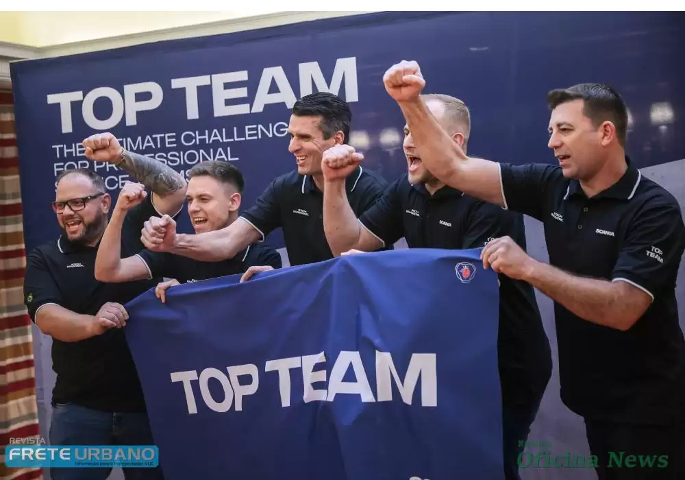 Mecânicos brasileiros chegam na final mundial do Scania Top Team